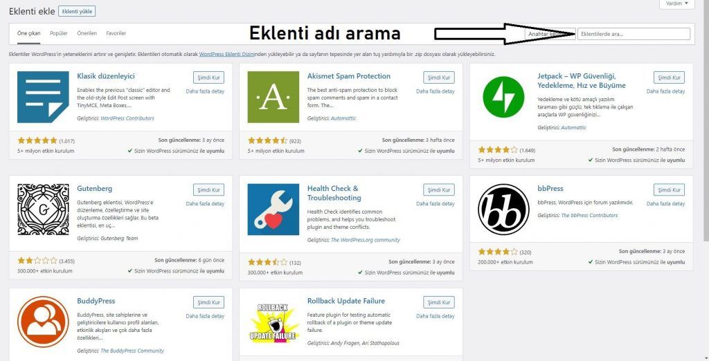 WordPress Eklentisi Nasıl Yüklenir