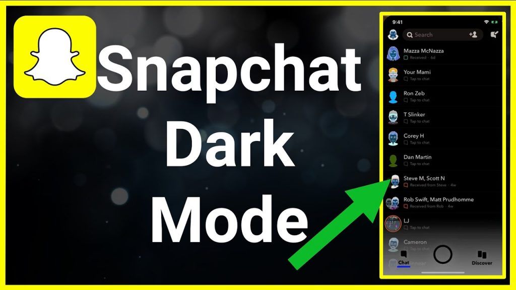 Snapchat karanlık mod nasıl Yapılır