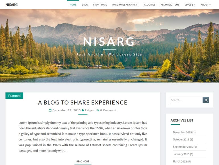 Nisar Blog Teması