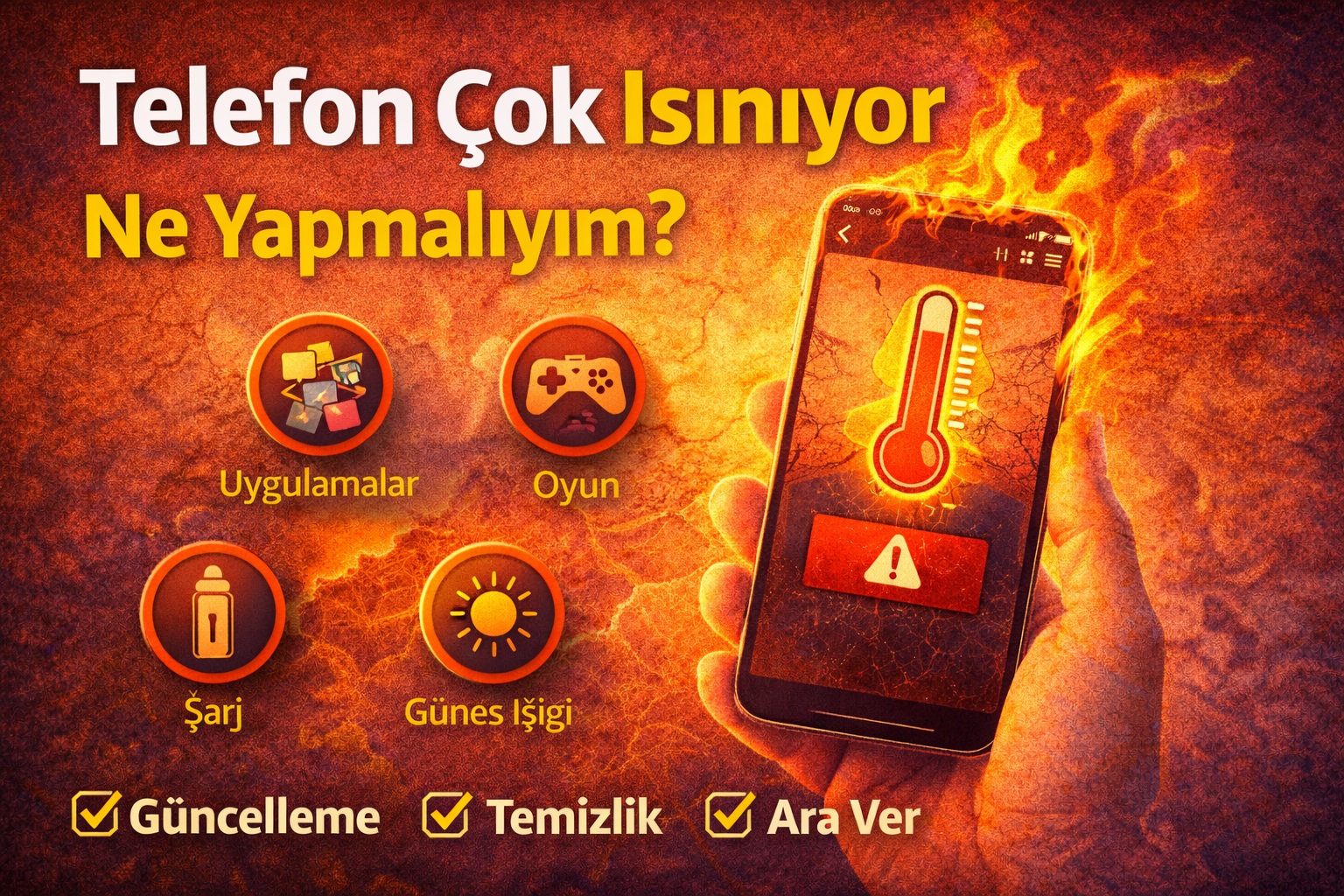 Telefon çok ısınıyor ne yapmalıyım